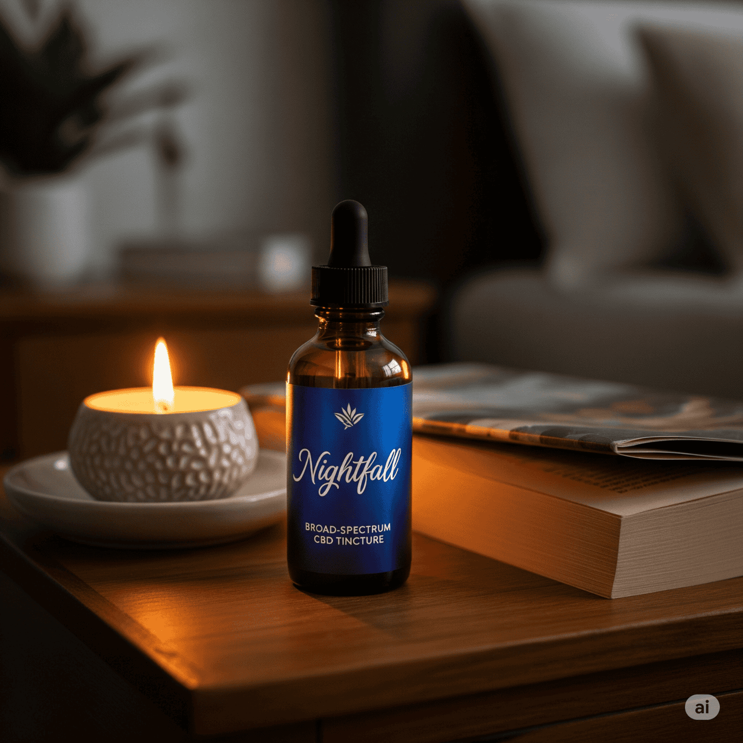 "Nightfall" Broad-Spectrum CBD Tincture for Sleep
